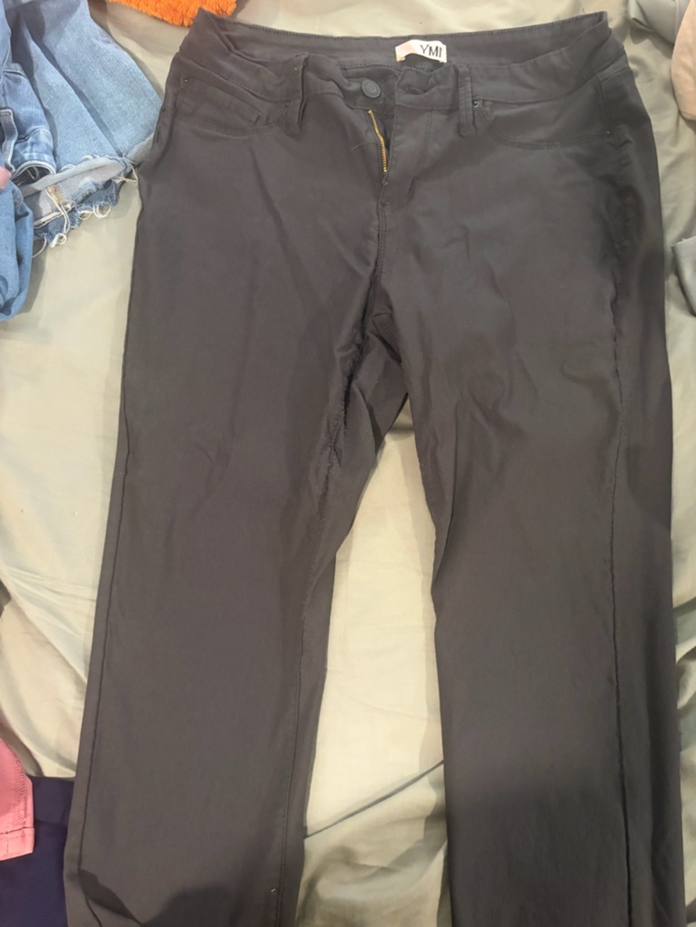 YMI Black Straight-Leg Women's Pants